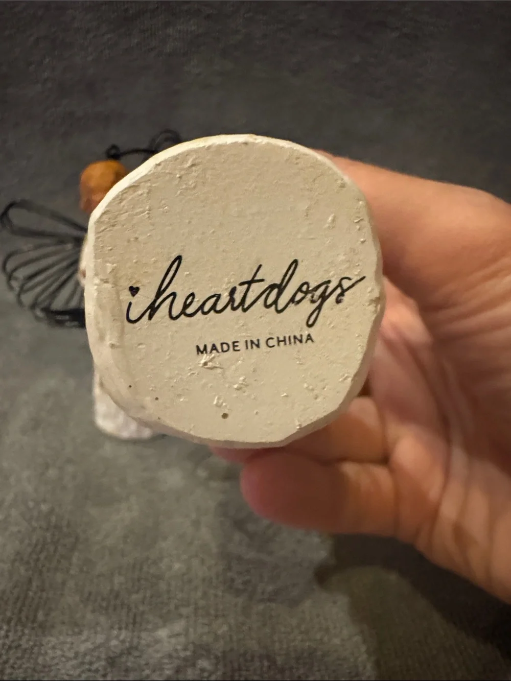 iheartdogs Set of 2 White Angel Figurine  Memorial Ornaments Holiday Decor